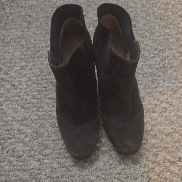 Chic Dark Brown Ankle Booties - Picture 4 of 7